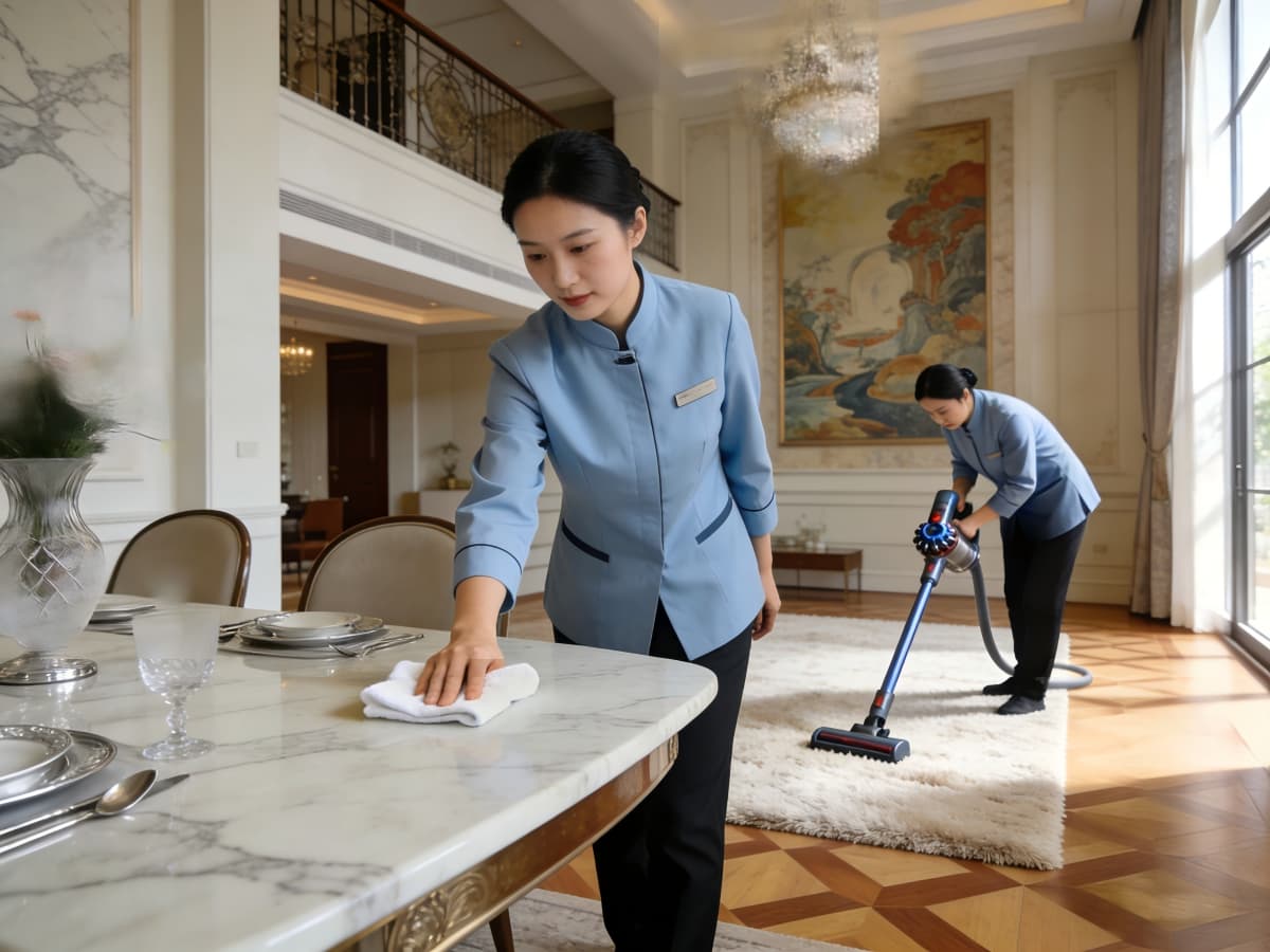 宜兴别墅保洁服务现场实拍