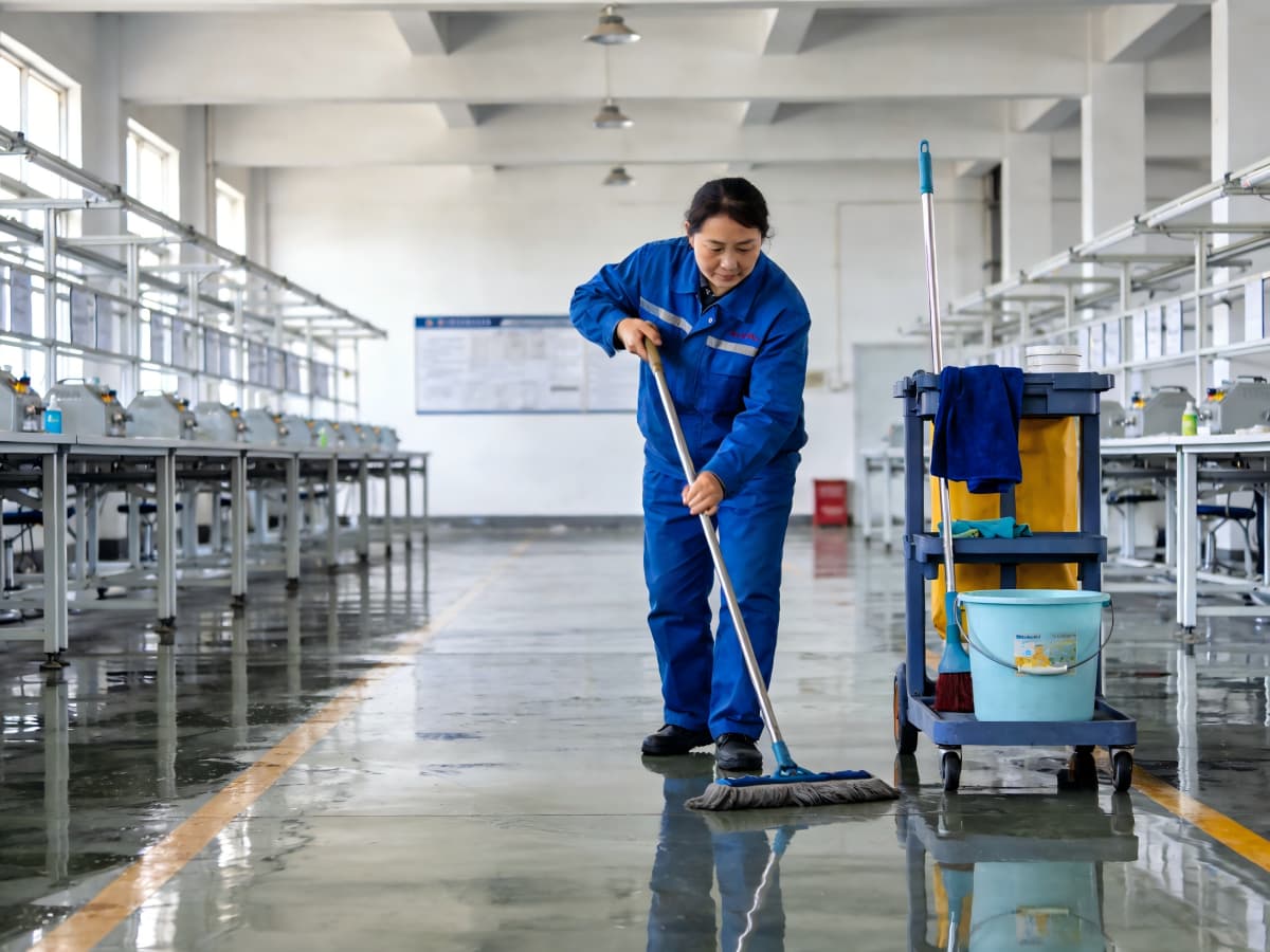 宜兴厂房保洁服务现场实拍