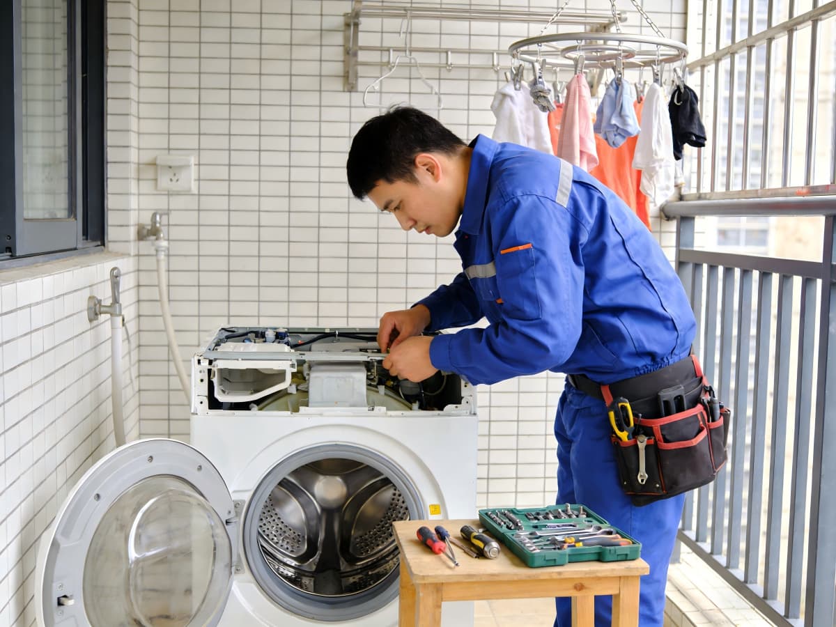 宜兴家电清洗服务现场实拍